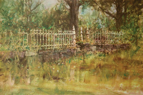 Iron Fence by Richard Schmid