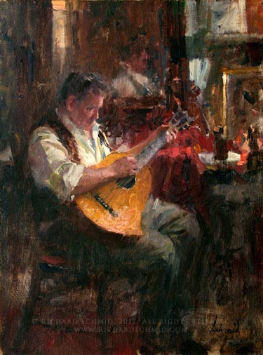 Click Here to view larger image of Guitarist by Richard Schmid